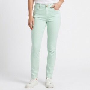 Mossimo Skinny Premium Denim Jeans Womens 8 Mint Green Cotton Stretch Mid Rise